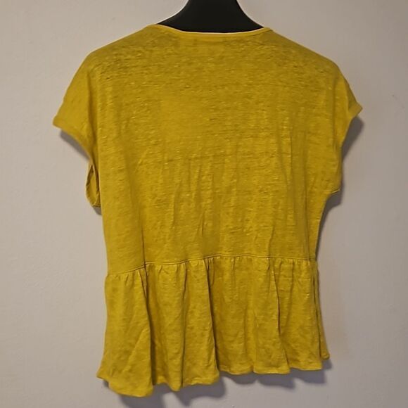 Cynthia Rowley Women’s 100% Linen Top  Blouse Jewel Neck Size Casual Size L - Picture 6 of 6